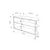 Hanah Home TV Komoda Echo, 98x37x45 cm, Siva