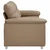 vidaXL Dvosed Cappuccino 140 cm umetno usnje