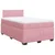 Vidaxl Box spring postelja z vzmetnico roza 120x190 cm žamet