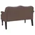 vidaXL Chesterfield klop Rjava 120,5 x 65 x 75 cm Umjetno usnje