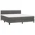 Vidaxl Box spring postelja z vzmetnico temno siva 180x200 cm žamet