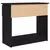 Konzolni stol s ladicama crni 85,5x38,5x74,5 cm