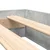 Vidaxl Polica postelja Betonsko siva 75 x 190 cm Konstruiran les