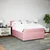 Vidaxl Box spring postelja z vzmetnico roza 160x200 cm žamet