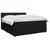 vidaXL Postelja boxspring z vzmetnico Črna 140 x 200 cm Blago