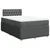 Vidaxl Box spring postelja z vzmetnico temno siva 120x200 cm blago