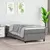 vidaXL Box spring postelja z vzmetnico temno siva 90x190 cm blago