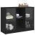 Komoda crna 102x37x75,5 cm od konstruiranog drva
