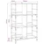 Polica Staro drvo 78,5 x 33 x 117,5 cm metal PB