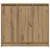 Komoda boja hrasta artisan 85x34x76 cm konstruirano drvo