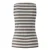 OUI Top temno rjava/bela