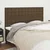 Vidaxl Vzglavje postelje temno rjavo 180x5x118/128 cm blago