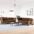 2-dijelni set sofa smeđi od tkanine