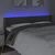 LED uzglavlje tamnosivo 203x16x78/88 cm baršunasto