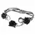 Zapestnica ALCHEMY GOTHIC - Wild Black Rose - A125