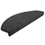 Prostirke za stepenice 15 kom 65x24x4 cm antracit poluokrugle velike