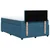 Vidaxl Box spring postelja z vzmetnico modra 120x190 cm žamet