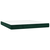 vidaXL Box spring postelja z vzmetnico temno zelena 160x200 cm žamet