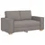 Dvosjed Kauč Taupe 160x78x84 cm Tkanina