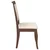 Vidaxl Jedilni stoli z blazinami 2 kosa Brown Solid Wood Rubber