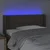 Vidaxl vidaXL LED vzglavje postelje sivo-rjavo 93x16x78/88 cm blago