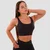 GymBeam Sportski grudnjak Cut-Out Black