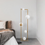 Opviq Podna lampa Corner 13776, 35 x 35 x 157 cm, 2 x E27 & 3 x E14 s, 250 cm Kabl, Zlatne boje