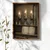 WallXpert uramljena MDF slika NAL076-70, tri sveće sa licima na starom klaviru sa notama, 50 x 70 cm