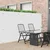 Vidaxl Vrtna ograja dvostranska bela 1,8x5 m PVC
