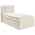 MID.YOU POSTELJA BOXSPRING 120 cm x 200 cm , tekstil, leseni material krem barve