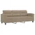 2-dijelni set sofa s jastucima smeđesivi od mikrovlakana