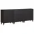 Set ormarića za kupaonicu s policom 3 pcs Crna 180 x 33 x 75 cm