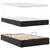 Krevet s od storage s madracem Crna 120 x 200 cm Lažna koža