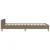 Vidaxl Posteljni okvir brez vzmetnice taupe 100x200 cm blago