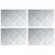 Stepenica Pravokutni 4 pcs Srebrno 30 x 20 cm Aluminij