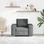 Sofa fotelja tamno siva 100x78x84 cm tkanina