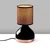 Opviq Stona lampa 8014, 17x17x33 cm, IP20, Braon-crna