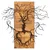 Wallity Zidna dekoracija Old Love, 60 x 57,5 cm, Crna