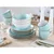 Creatable Kombinirani Servis Vintage Nature Aqua, 16-Delni