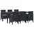 Vrtni set za objed 7 pcs Antracit Polipropilen