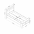 Hanah Home HANAH HOME Life - White, Anthracite posteljni okvir, (20867974)