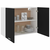 Viseći ormarić Lyon Crni 80x31x60 cm Inženirsko drvo