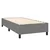 shumee Box spring postelja z vzmetnico temno siva 80x200 cm blago