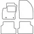 Textile car mats Ford Focus 2004-2011