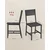 Songmics Set jedilnih stolov 36x466x871 cm siva