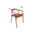 Hanah Home Trpezarijska stolica PA 52x77x51cm Bronzana