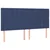 Vidaxl Box spring postelja z vzmetnico LED modra 180x200 cm blago