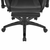 VIDAXL pisarniški stol s športnim sedežem in oporo za noge, črn