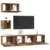 Set TV komoda Zidne 3 pcs Staro drvo Konstruirano drvo