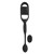 Rebel Cock Ring with RC Butt Plug Black